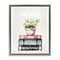 Stupell Industries Floral Stacks with Vintage Books Floating Frame, design by Kim Allen